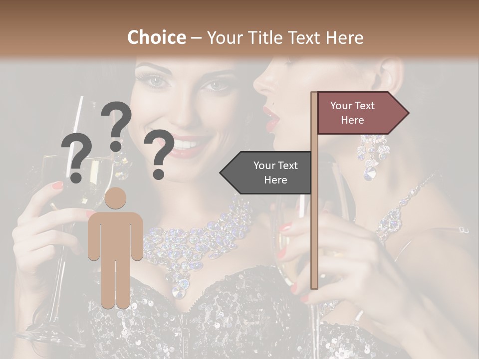 Dress People Christmas PowerPoint Template