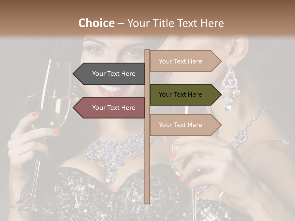 Dress People Christmas PowerPoint Template