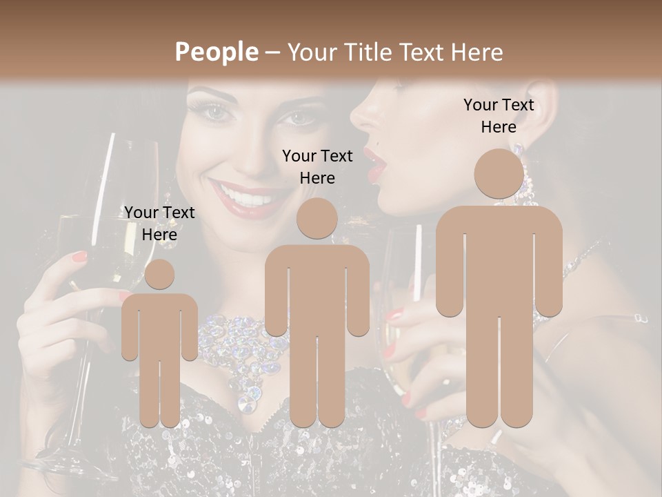 Dress People Christmas PowerPoint Template