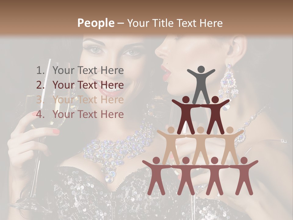 Dress People Christmas PowerPoint Template