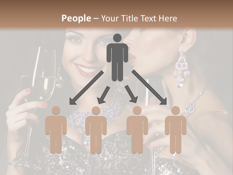 Dress People Christmas PowerPoint Template