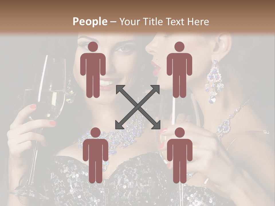 Dress People Christmas PowerPoint Template