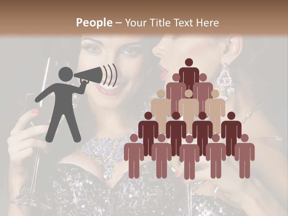 Dress People Christmas PowerPoint Template