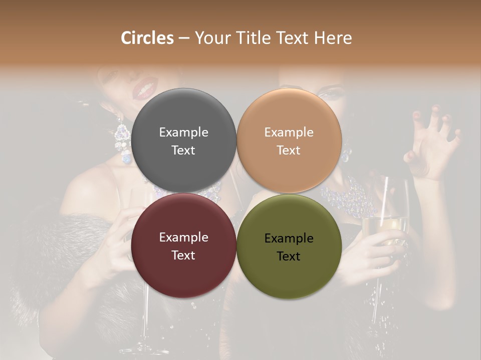 Female Happy Black PowerPoint Template