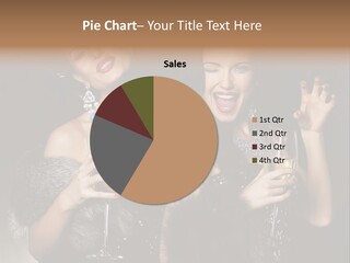 Female Happy Black PowerPoint Template