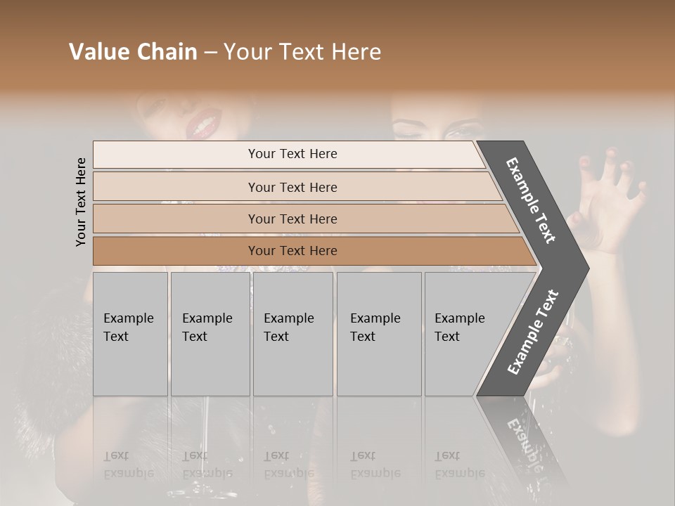 Female Happy Black PowerPoint Template