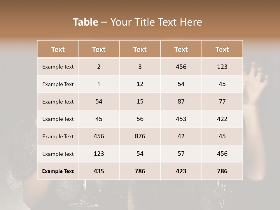 Female Happy Black PowerPoint Template