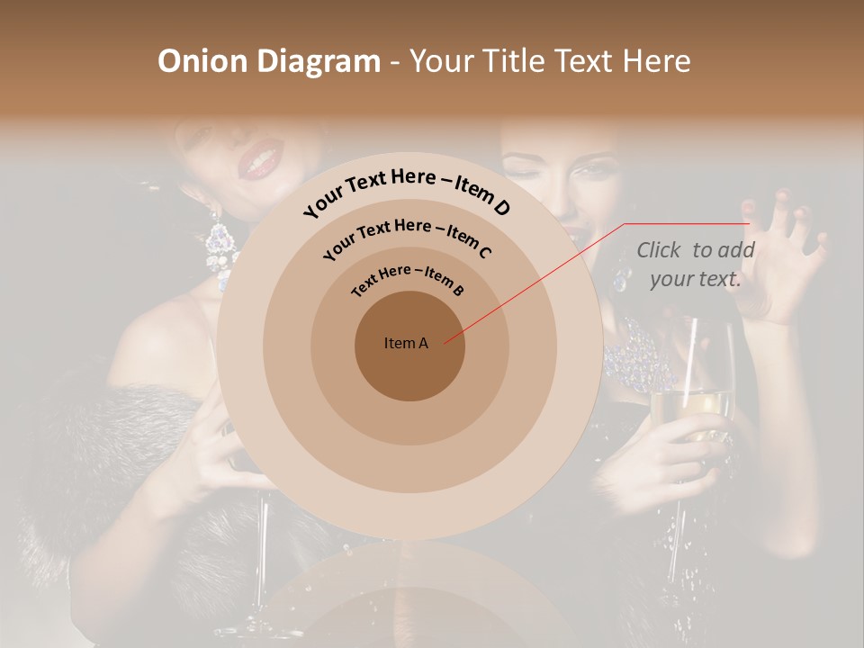 Female Happy Black PowerPoint Template