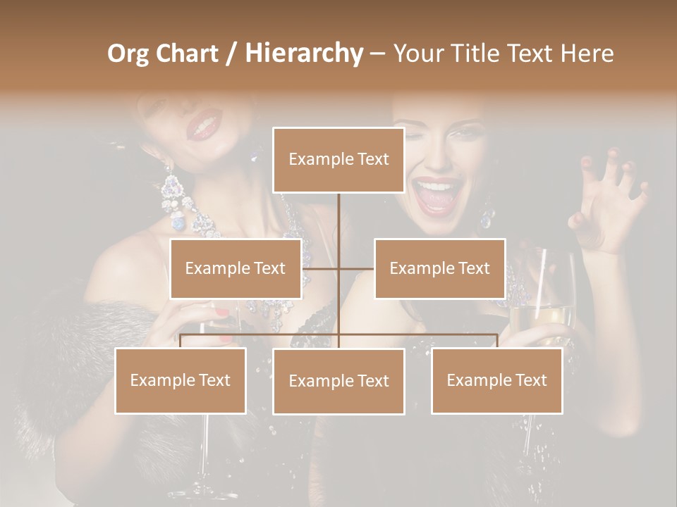 Female Happy Black PowerPoint Template