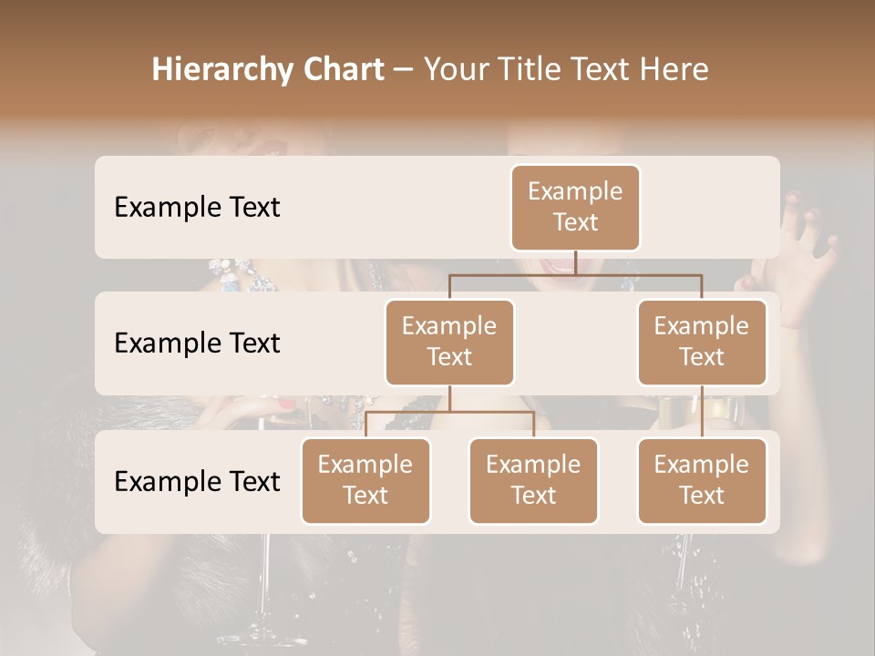 Female Happy Black PowerPoint Template