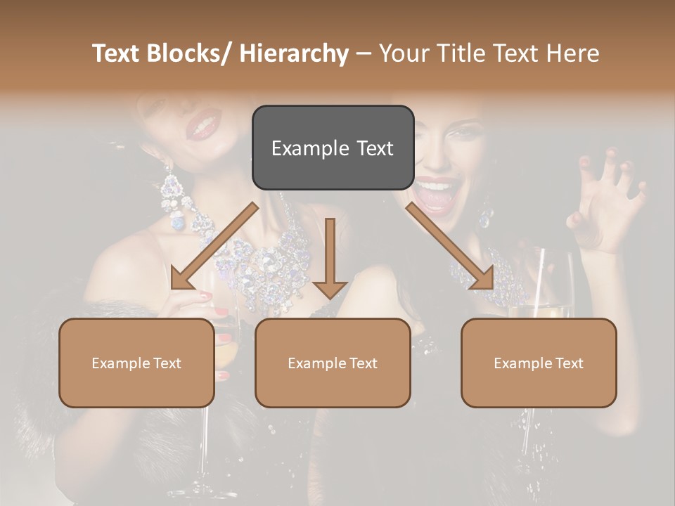 Female Happy Black PowerPoint Template