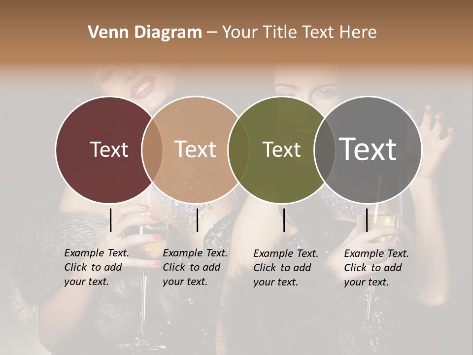 Female Happy Black PowerPoint Template