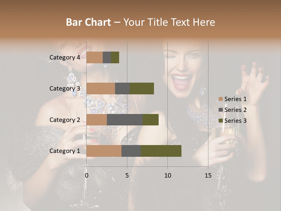 Female Happy Black PowerPoint Template