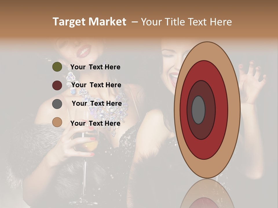 Female Happy Black PowerPoint Template