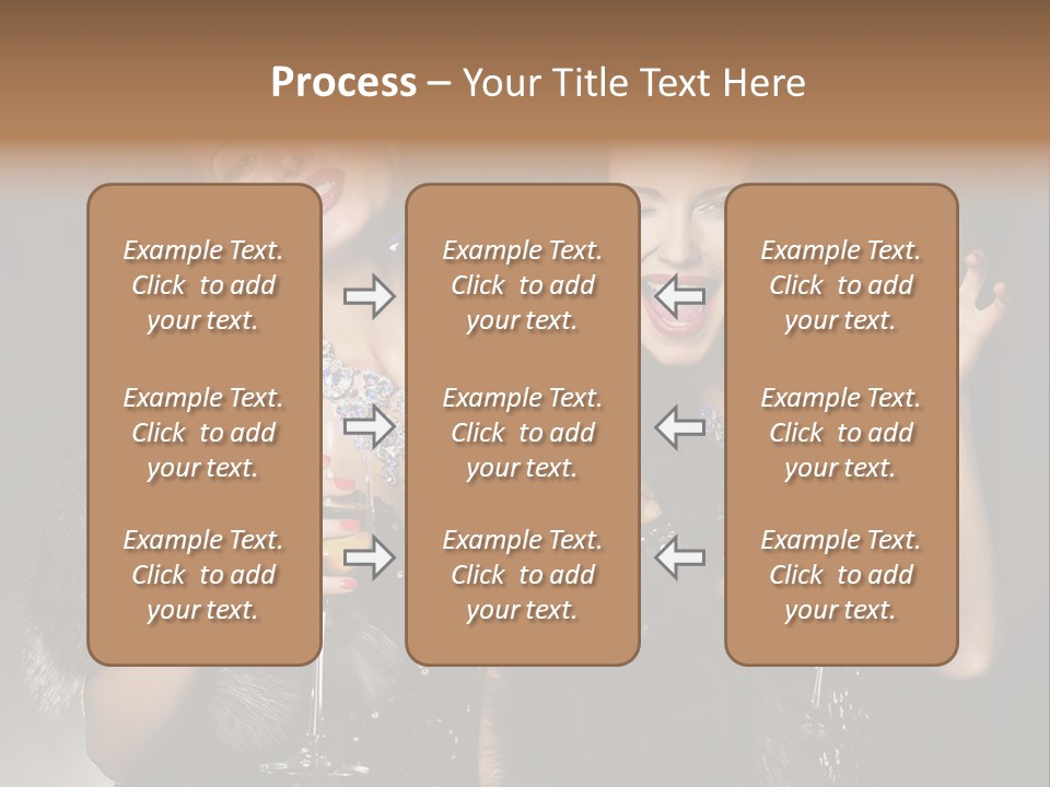 Female Happy Black PowerPoint Template