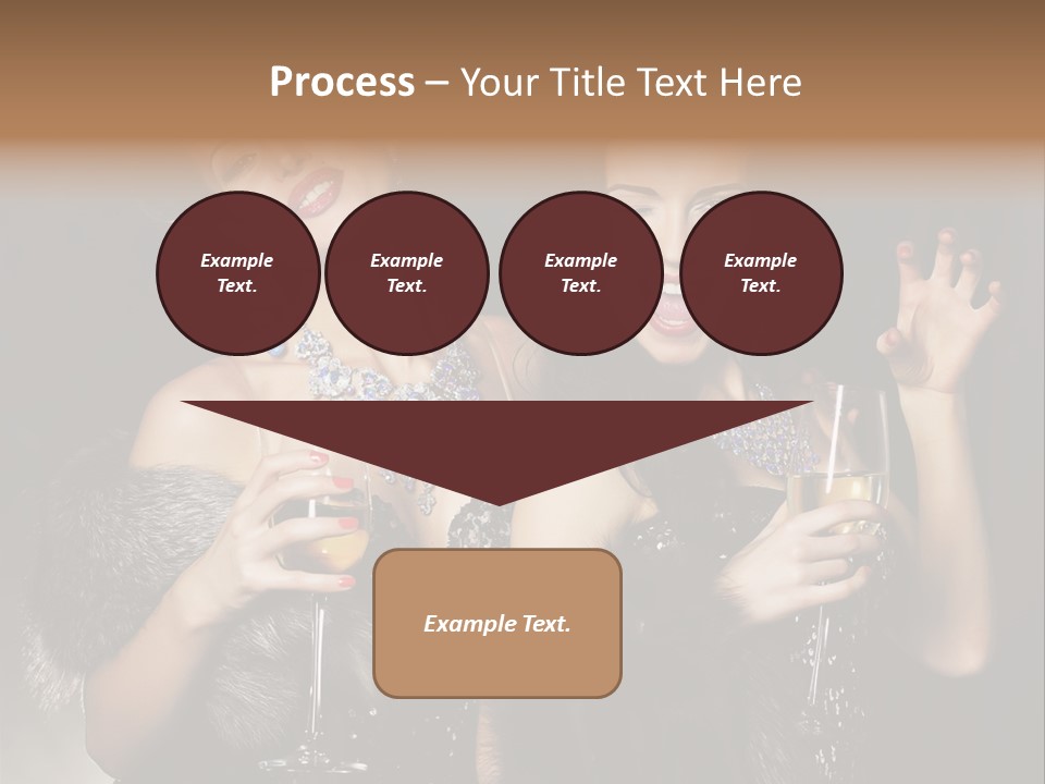 Female Happy Black PowerPoint Template