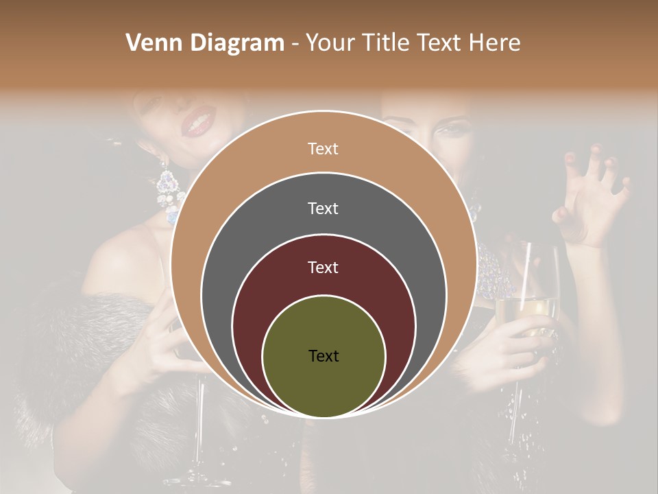 Female Happy Black PowerPoint Template