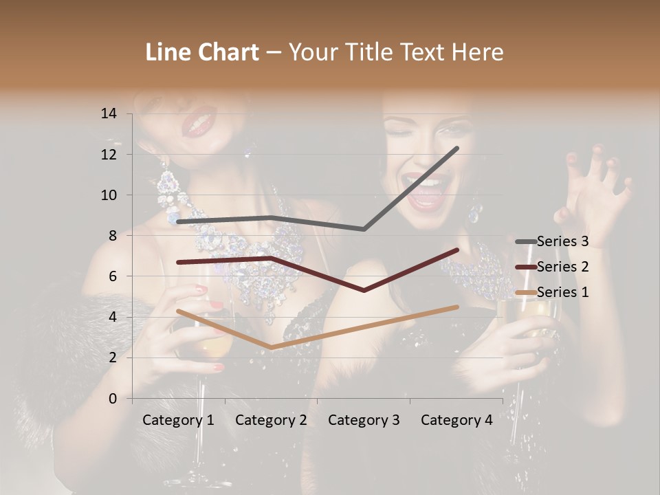Female Happy Black PowerPoint Template
