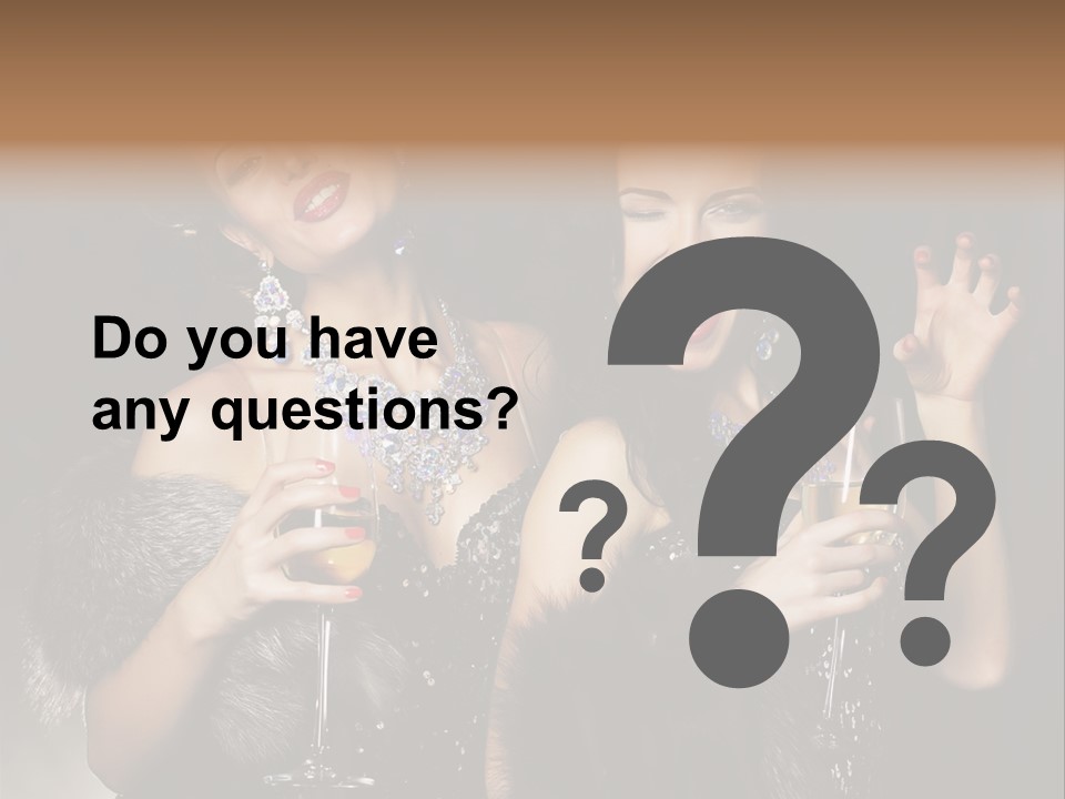 Female Happy Black PowerPoint Template