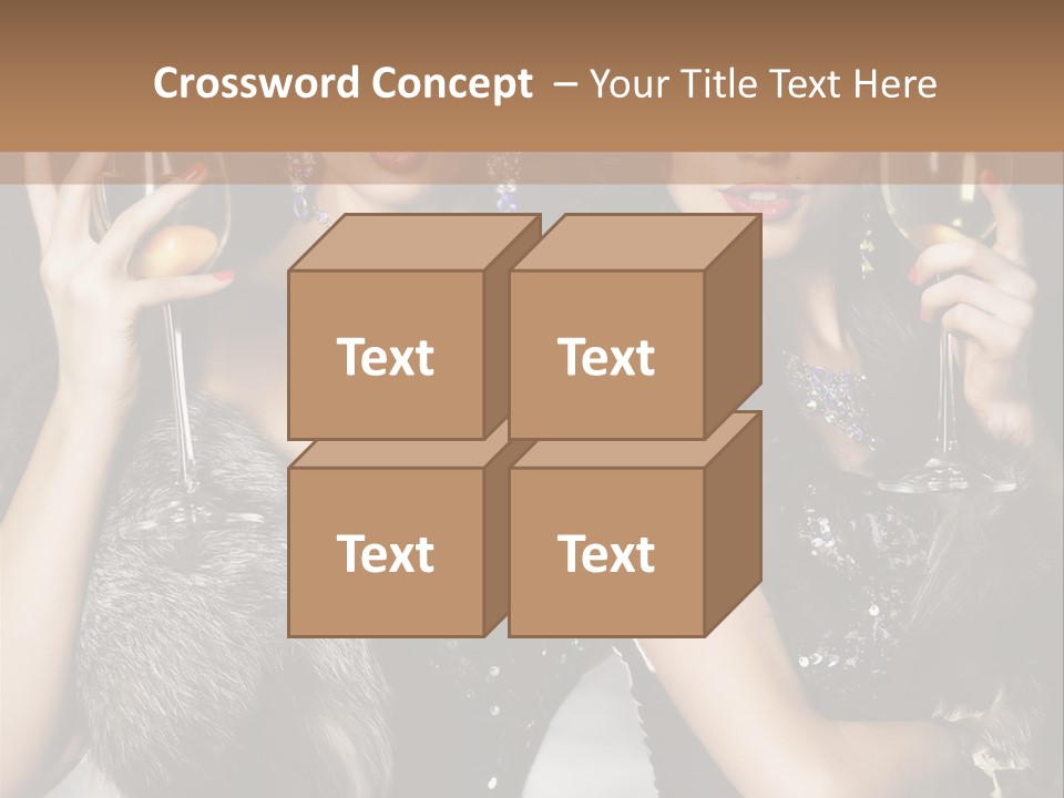 Bar Partying Smile PowerPoint Template