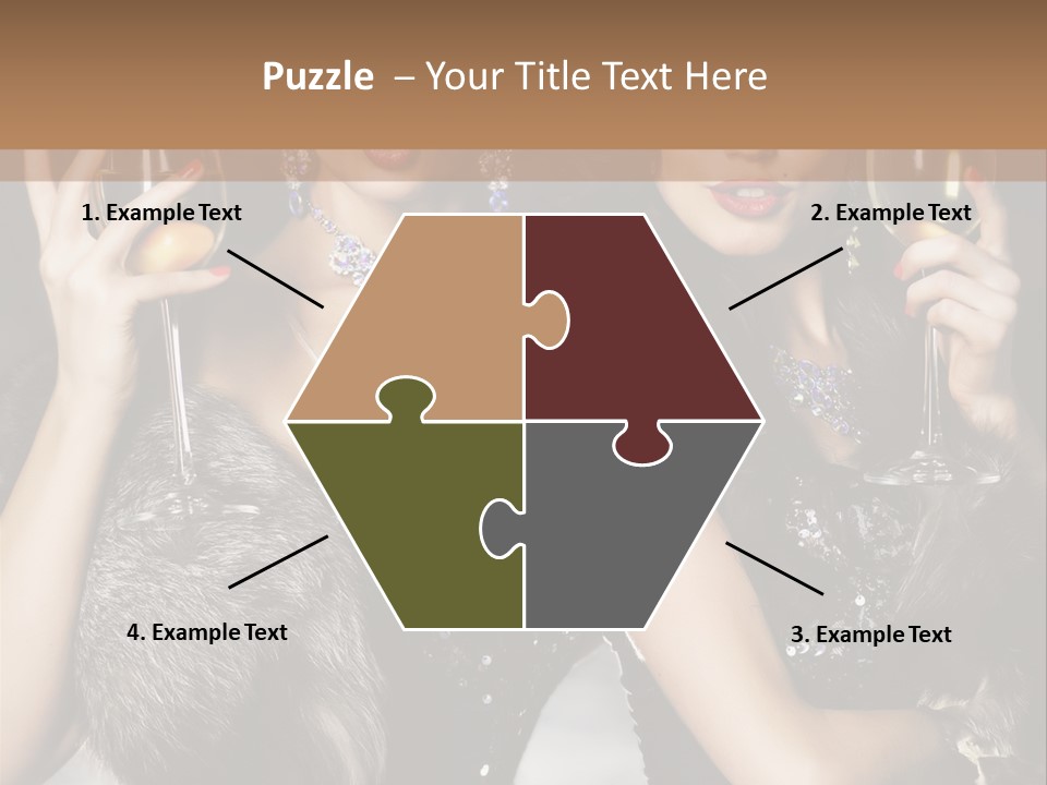 Bar Partying Smile PowerPoint Template