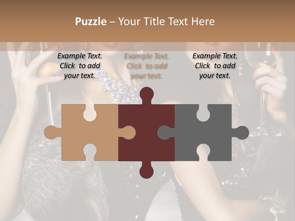 Bar Partying Smile PowerPoint Template