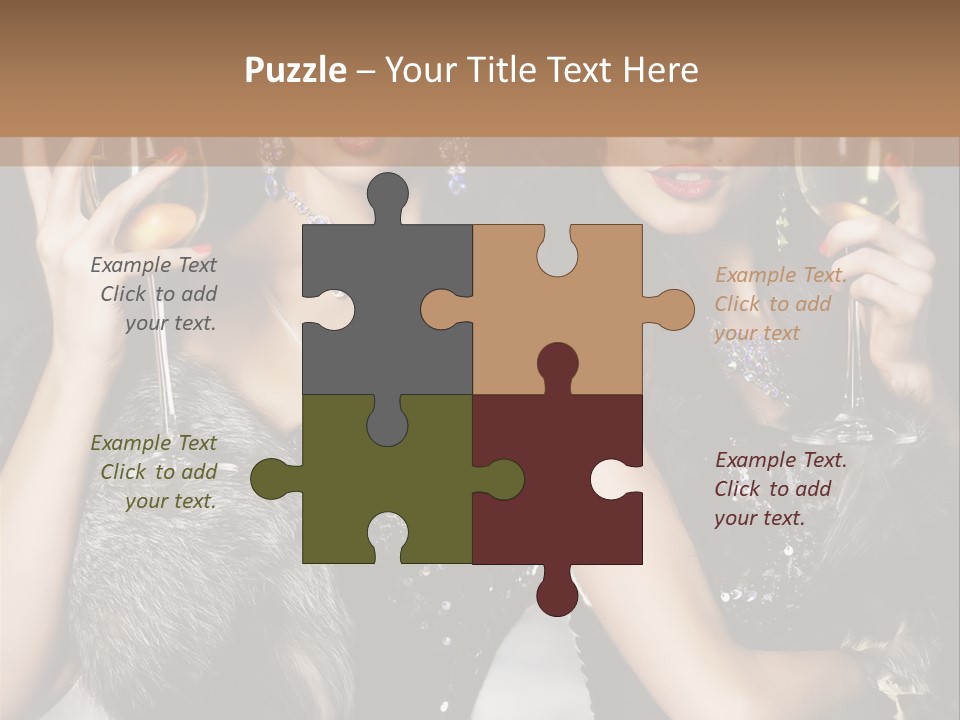 Bar Partying Smile PowerPoint Template