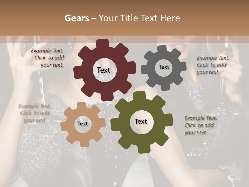 Bar Partying Smile PowerPoint Template