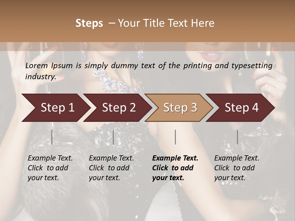 Bar Partying Smile PowerPoint Template