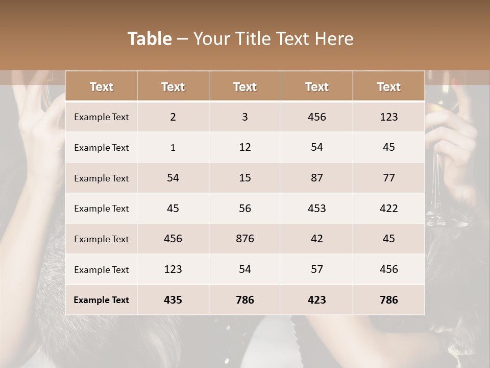 Bar Partying Smile PowerPoint Template