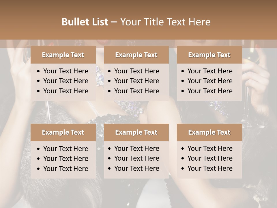 Bar Partying Smile PowerPoint Template