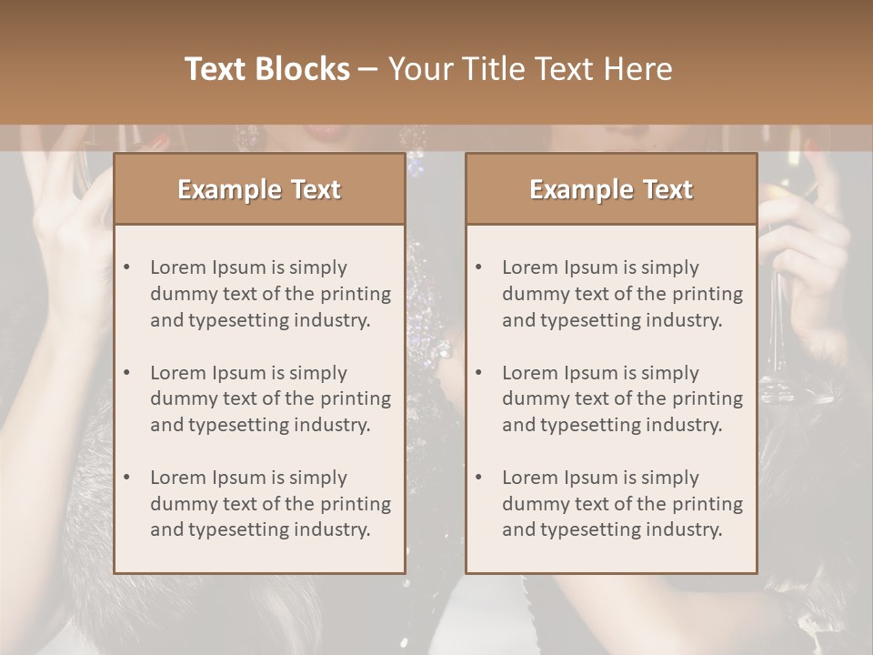Bar Partying Smile PowerPoint Template