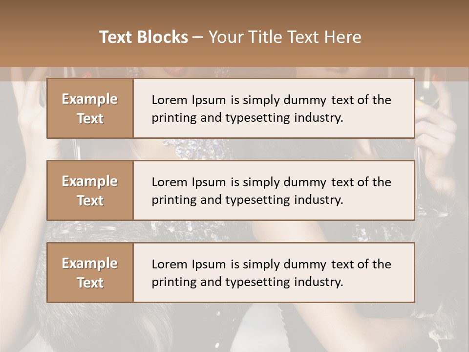 Bar Partying Smile PowerPoint Template