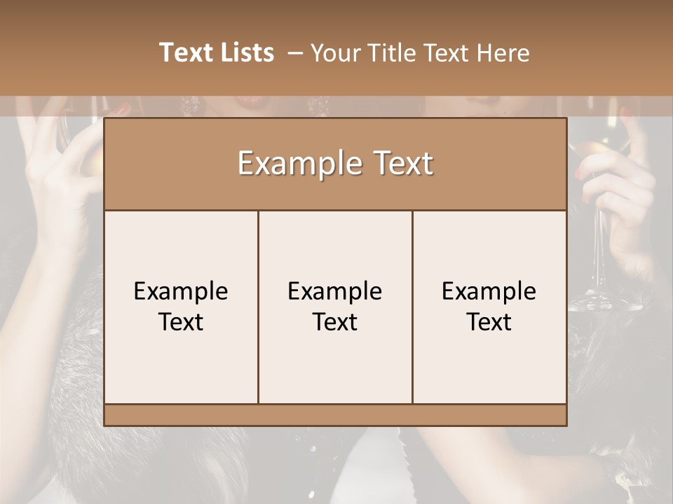 Bar Partying Smile PowerPoint Template