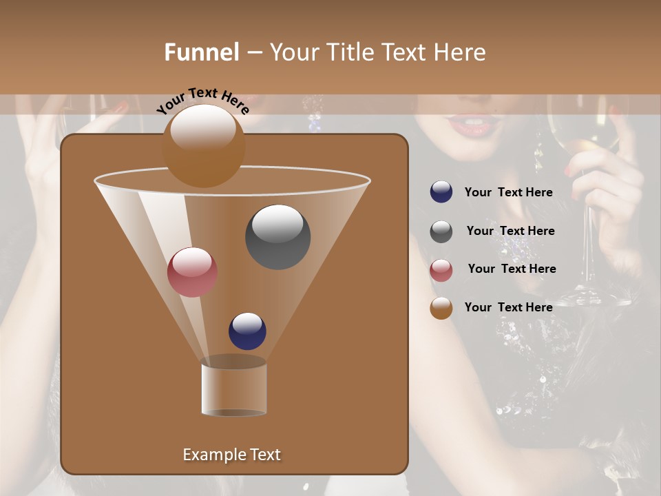 Bar Partying Smile PowerPoint Template