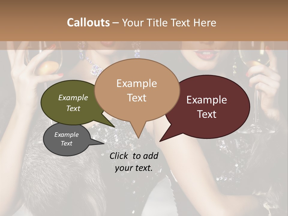 Bar Partying Smile PowerPoint Template