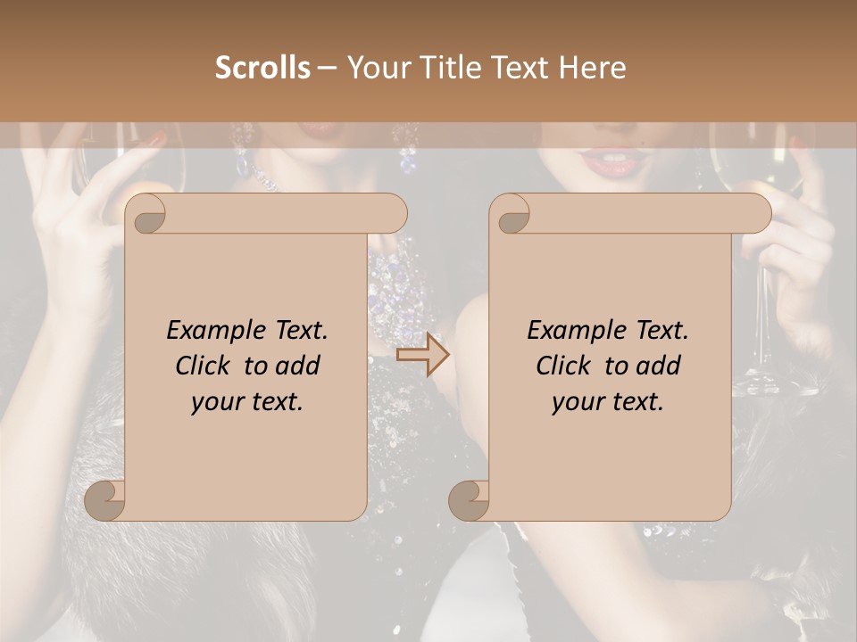 Bar Partying Smile PowerPoint Template