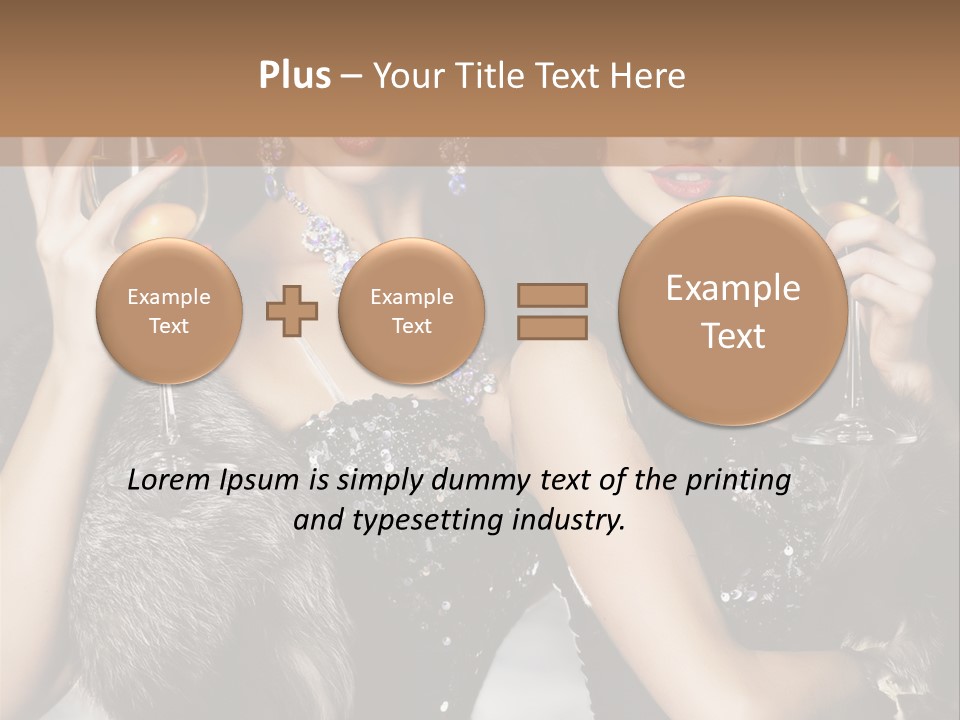 Bar Partying Smile PowerPoint Template