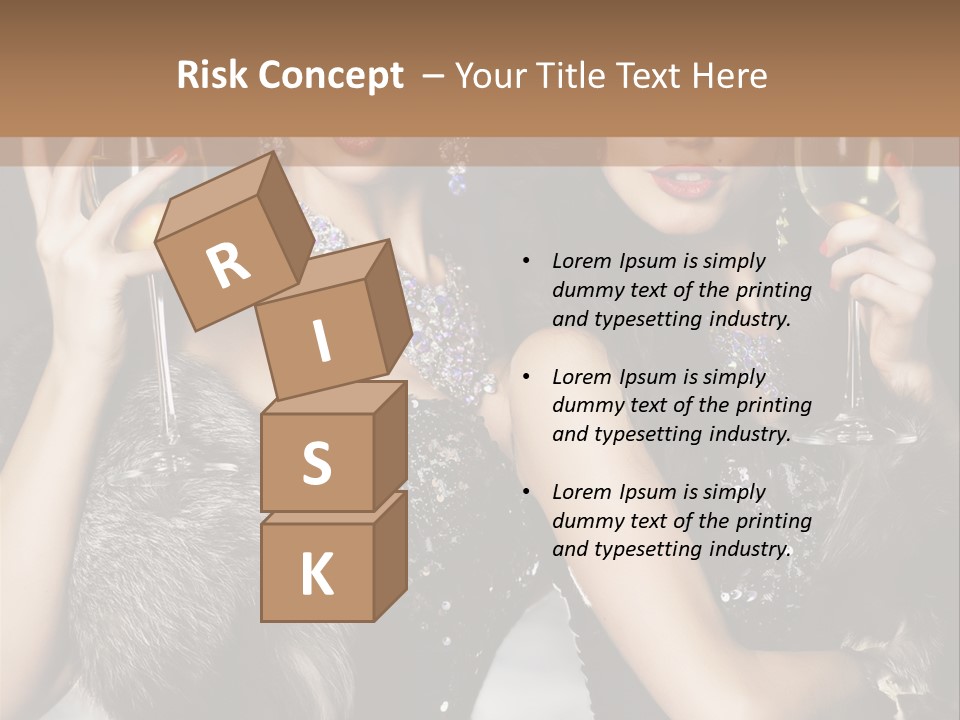 Bar Partying Smile PowerPoint Template