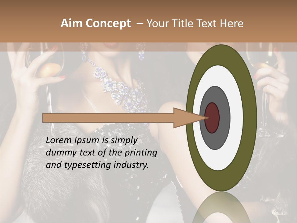 Bar Partying Smile PowerPoint Template