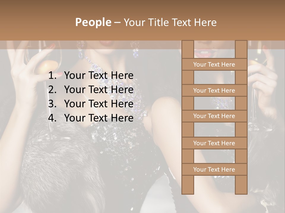 Bar Partying Smile PowerPoint Template