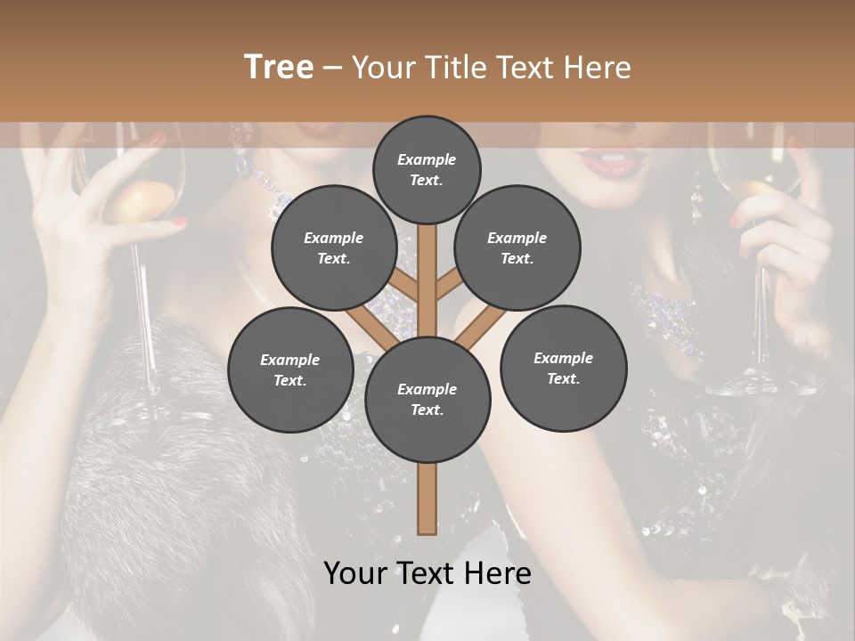 Bar Partying Smile PowerPoint Template