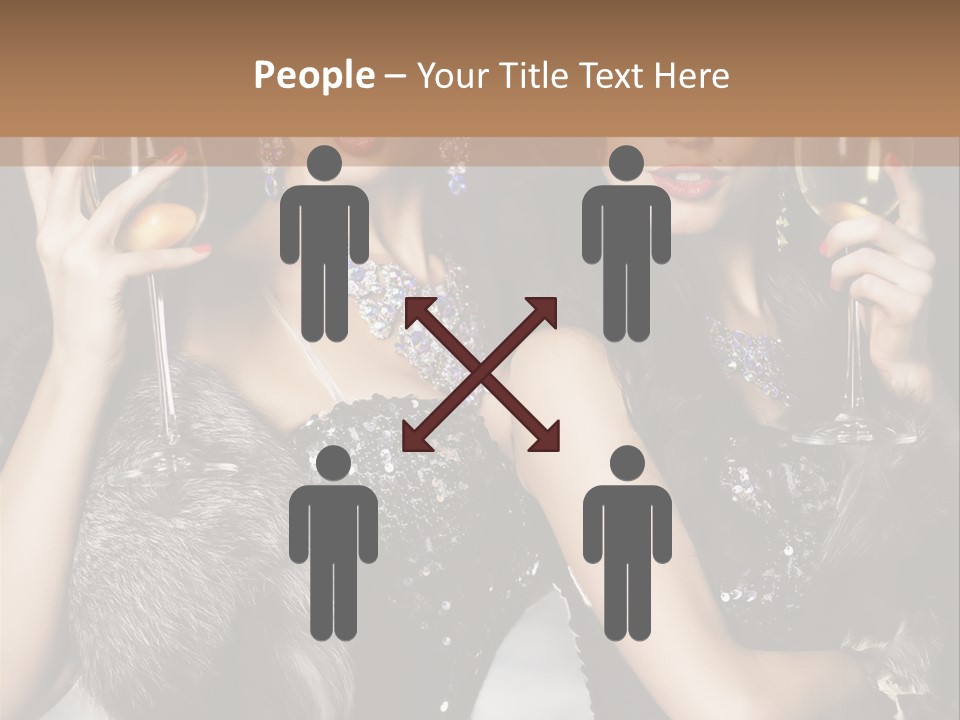 Bar Partying Smile PowerPoint Template