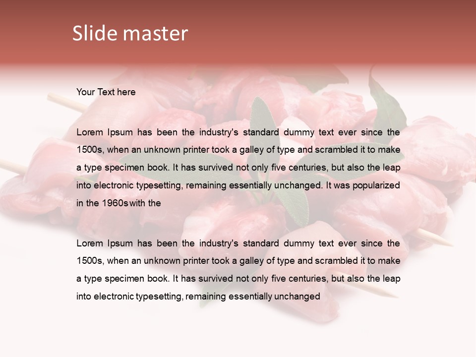 Shish Cottura Panino PowerPoint Template