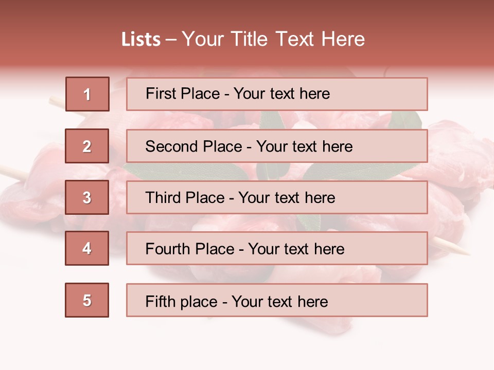 Shish Cottura Panino PowerPoint Template