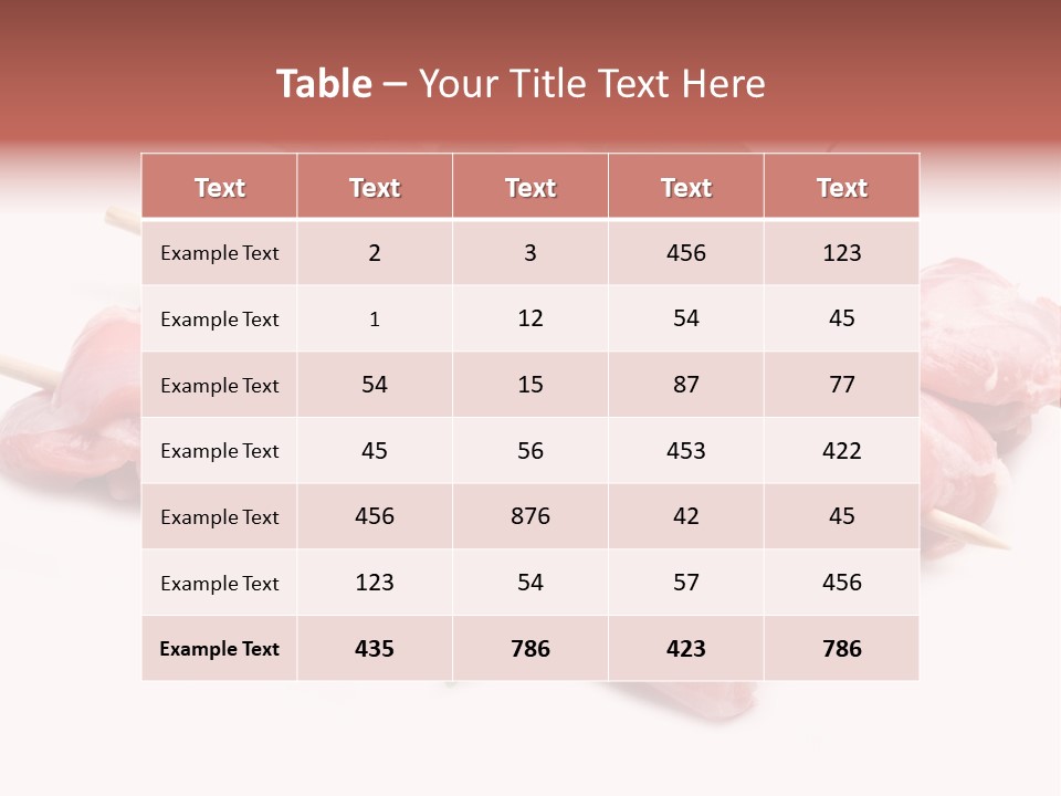 Shish Cottura Panino PowerPoint Template