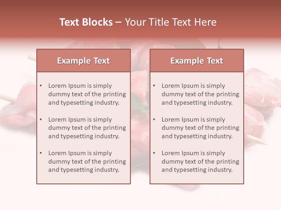 Shish Cottura Panino PowerPoint Template