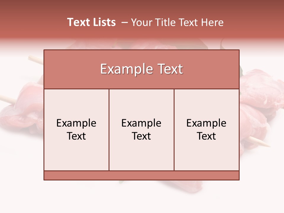 Shish Cottura Panino PowerPoint Template