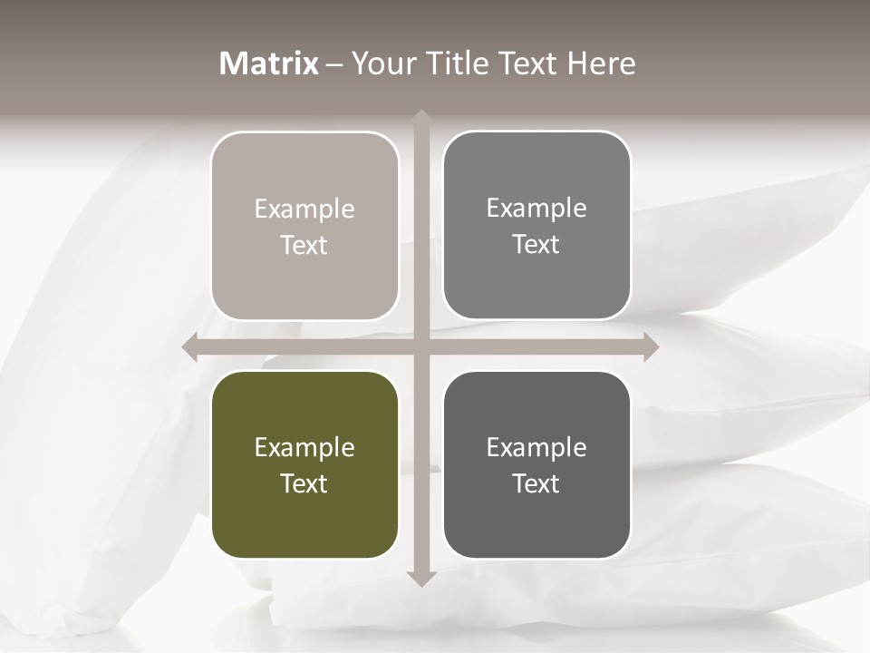 Household Bed Bedroom PowerPoint Template