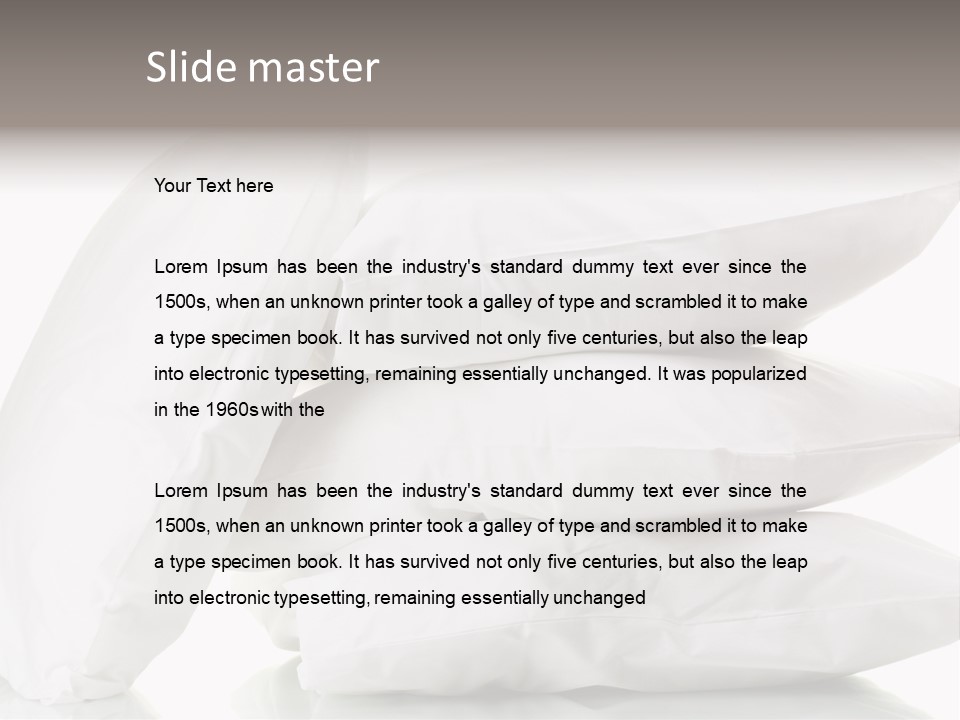 Household Bed Bedroom PowerPoint Template